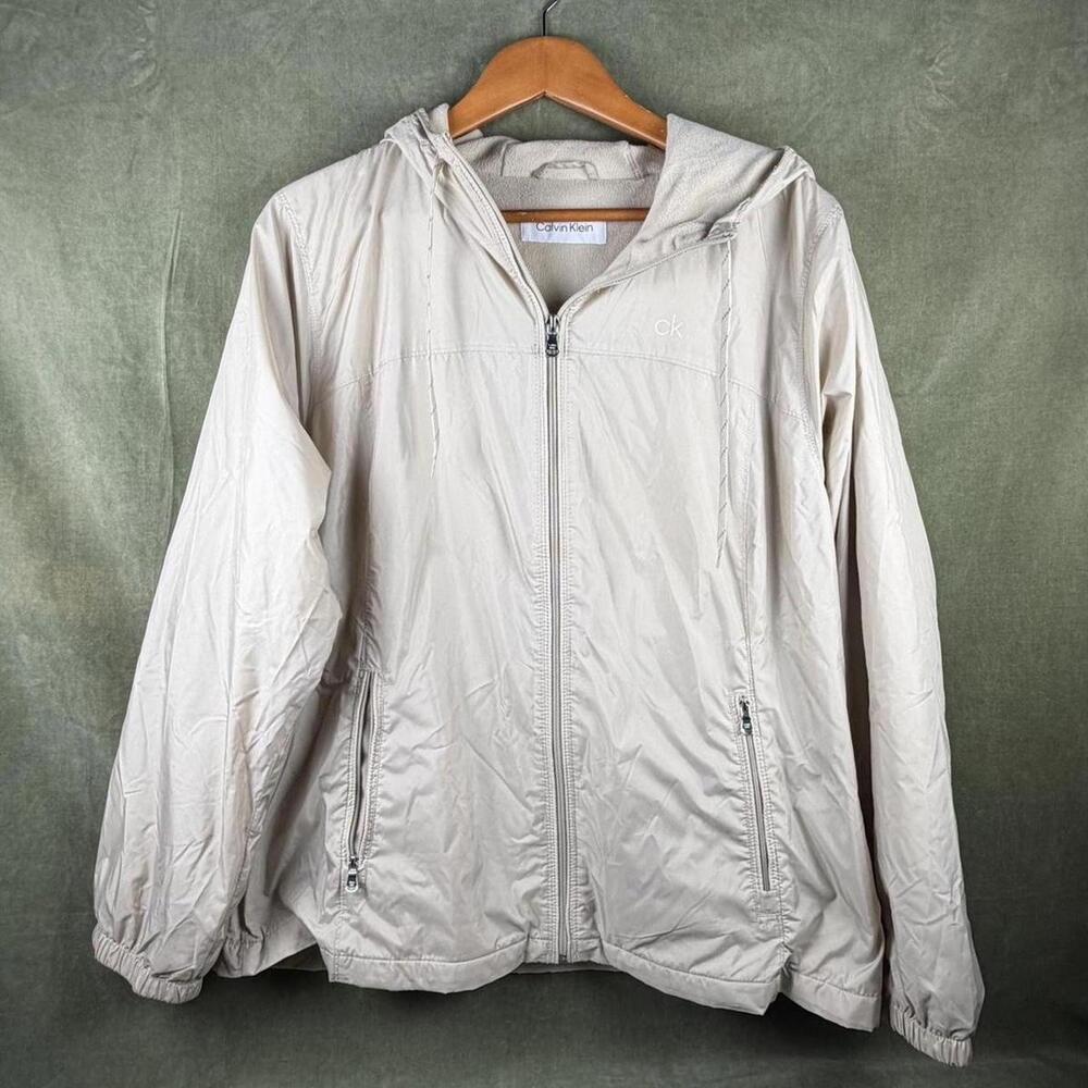 ‘Calvin Klein’ Tan Windbreaker Jacket